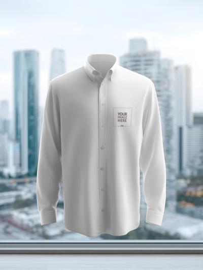 Full Sleeve T-Shirt Logo Emblem Mockup for Custom Branding