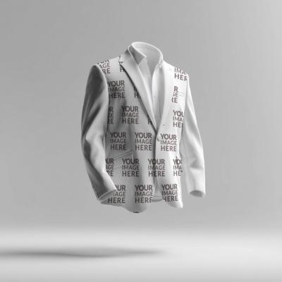 Jacket Design Mockup in White Isolated Background for Clothing Line