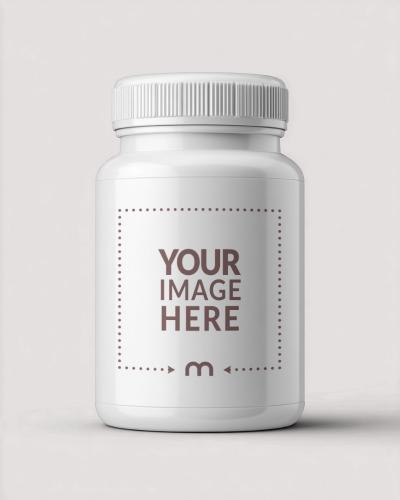 Protein Powder Mockup for Fitness Supplement Design