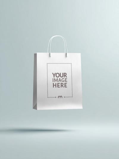 Shopping Bag Design Mockup for Retail Brand Packaging