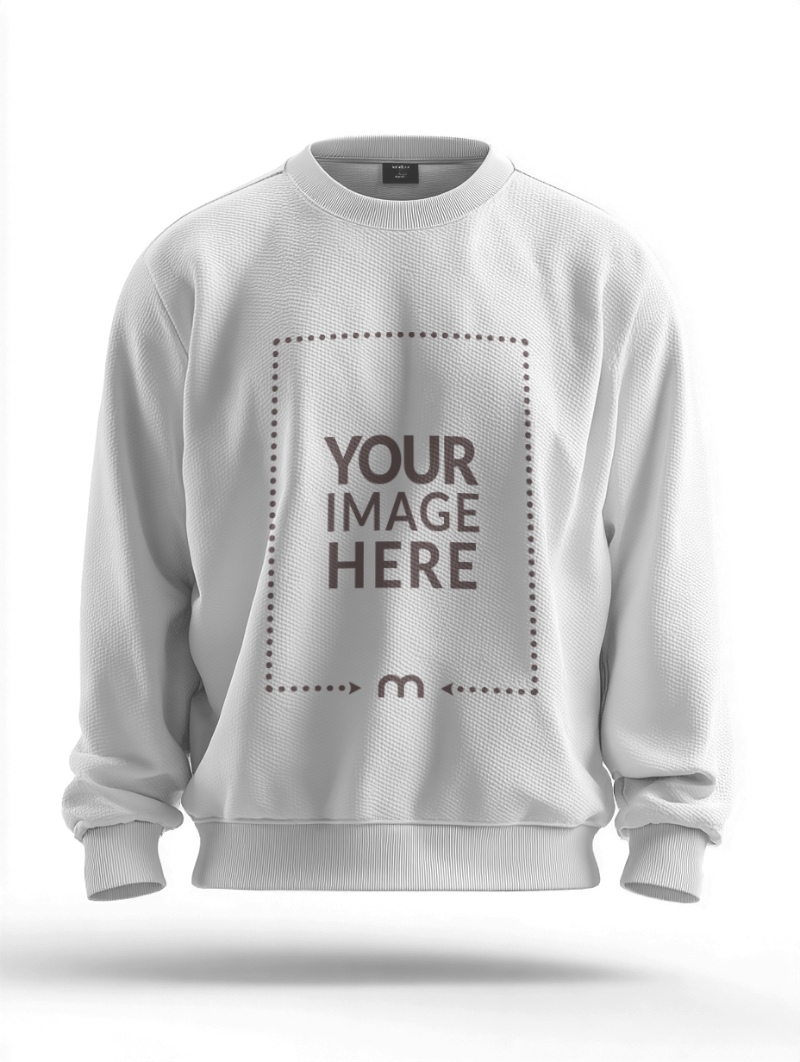 Sweater Mockup Floating on White Background preview image