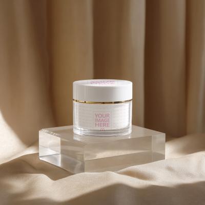 Cosmetics Bottle Mockup on with Draped Cloth Background