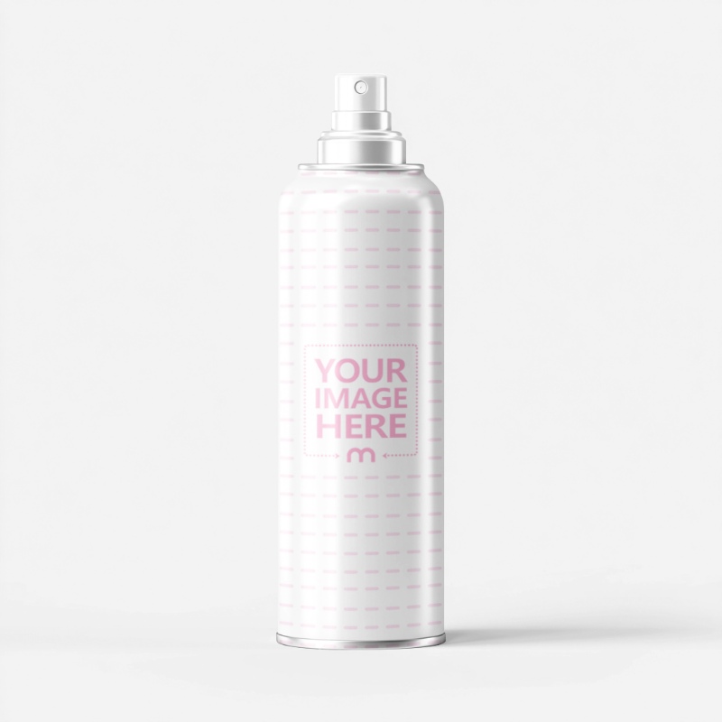Open Spray Bottle Mockup on White Background in Clean Studio Scene preview image
