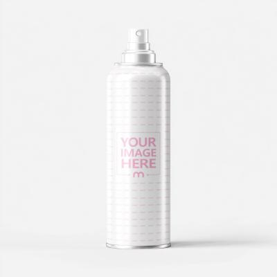 Open Spray Bottle Mockup on White Background in Clean Studio Scene