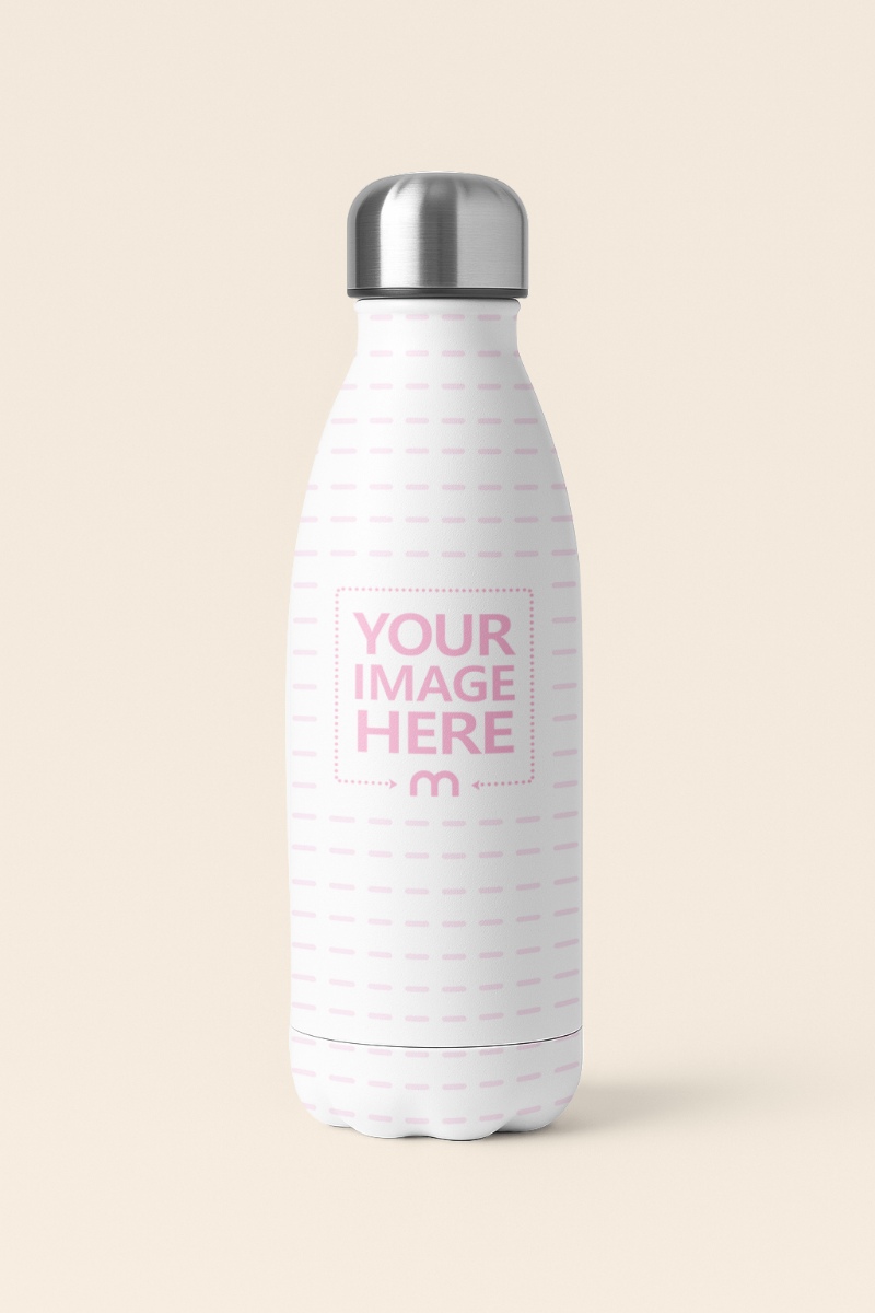 Bottle Mockup on Neutral Background with Shadows preview image