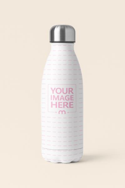 Bottle Mockup on Neutral Background with Shadows