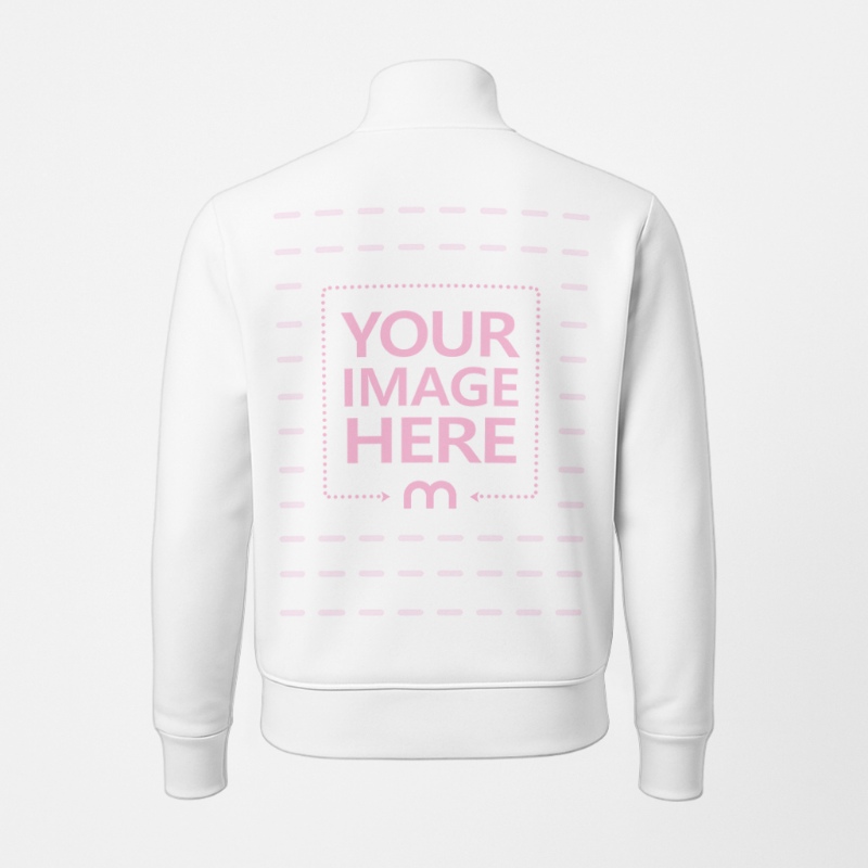 Back view of Jacket Mockup on White Background preview image