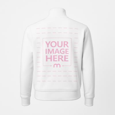 Back view of Jacket Mockup on White Background