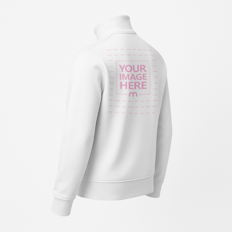 Side Jacket Mockup on White Background with Clear Front Shadow preview image