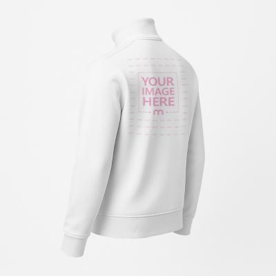 Side Jacket Mockup on White Background with Clear Front Shadow