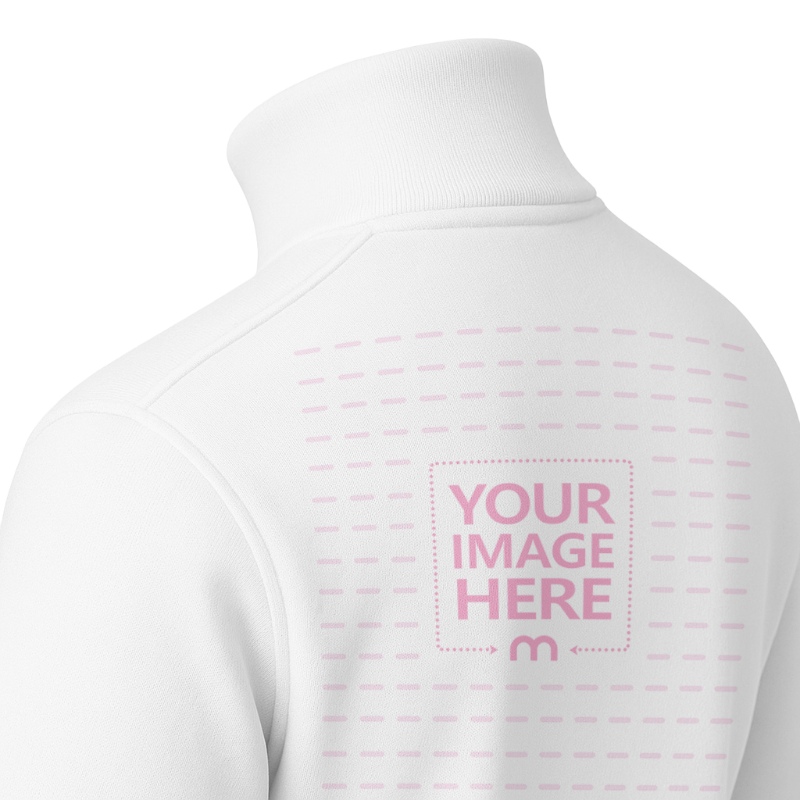 Jacket Close-Up Mockup on White Background Angled View preview image