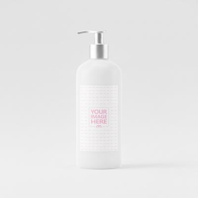 Soap Dispenser Bottle Mockup on White Background with Clean Studio Look
