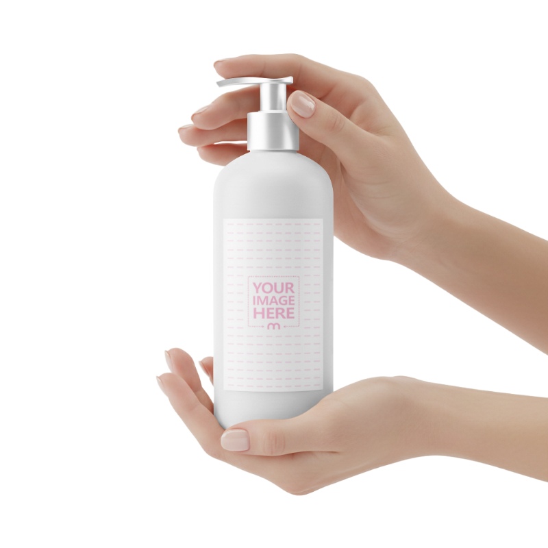 Soap Dispenser Bottle Mockup on White Background preview image