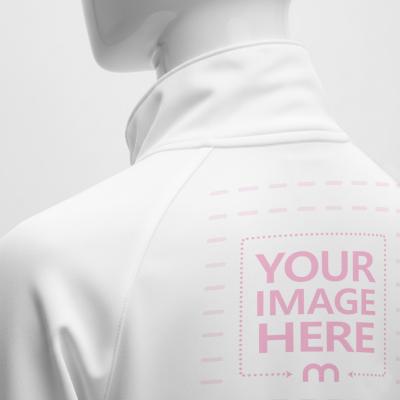 Close Up Jacket Mockup with Mannequin Head