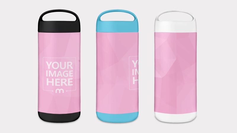 Three Customizable Tumblers Mockup Generator preview image