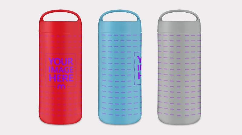 front, side and back tumbler views preview image