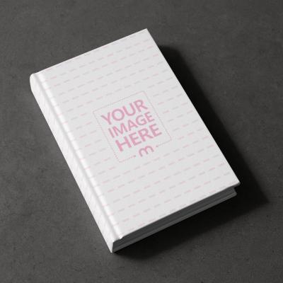 Book Cover Mockup on Dark Textured Floor