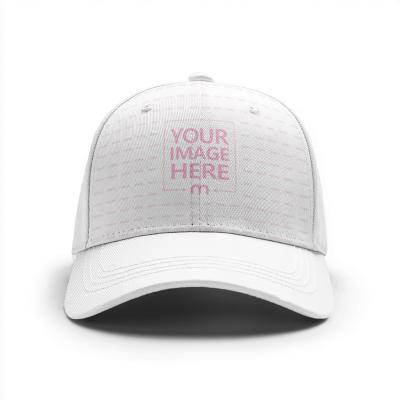 Snapback Cap Mockup on White Background in Studio Composition