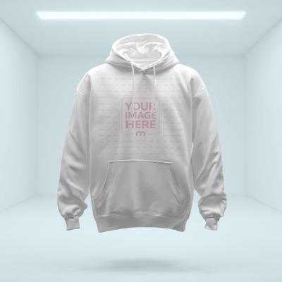 Hoodie Mockup on Light Futuristic Background