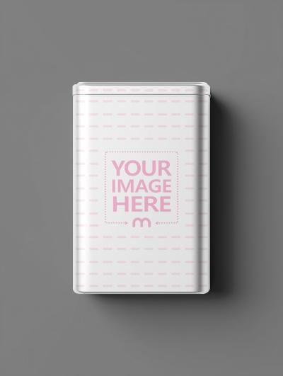 Packaging Mockup on Gray Background in  Studio Scene