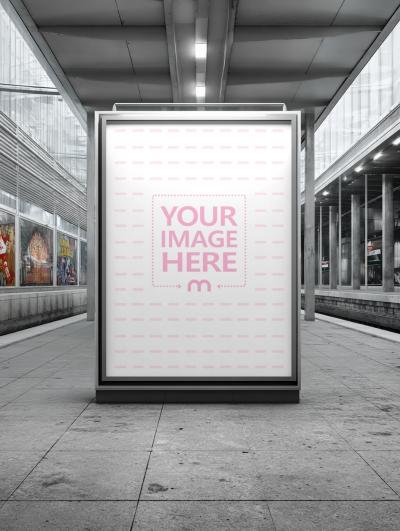 Billboard Mockup in Open Area for Center Framing
