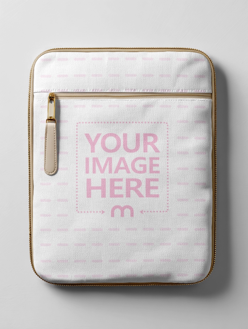 Carry Bag Mockup on White Editable Background with Studio Lighting preview image