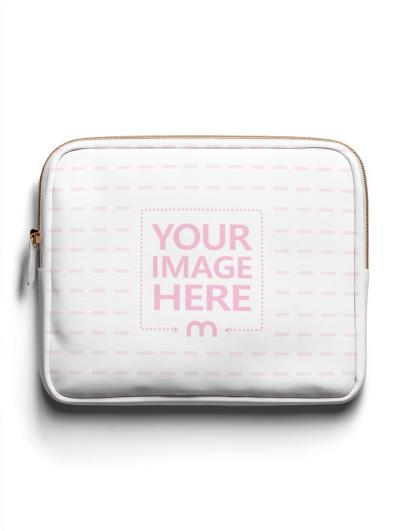 Laptop Bag Mockup on White Background Top View