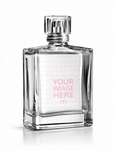 Perfume Bottle Mockup on White Background