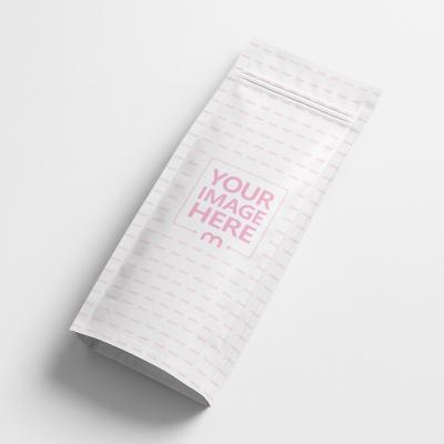 Angled Ziplock Pouch Mockup on Light Surface