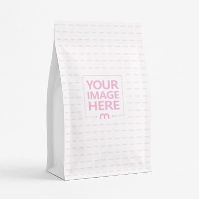 Side Angle Paper Bag Mockup with Clean Minimal Background