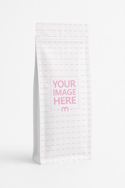 Angled Ziplock Pouch Mockup on Neutral Light Background