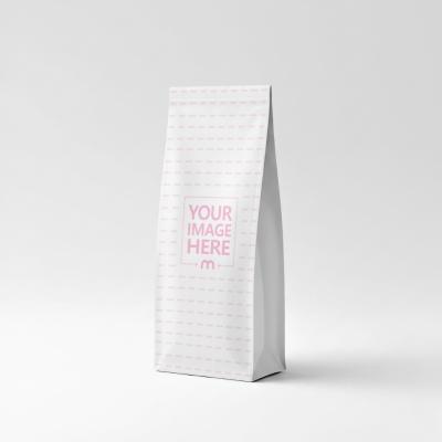 Side View Paper Stand-Up Bag Mockup on Clean Background