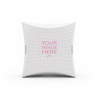 Box Packaging Mockup with Curved Front on Isolated Background