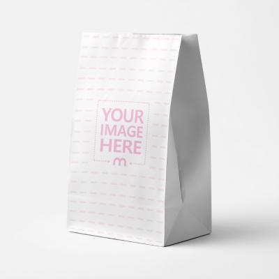 Paper Pouch Mockup Side Angle View