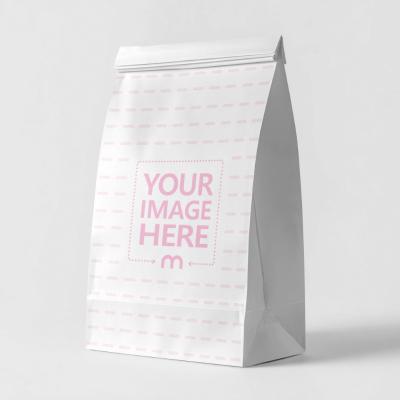 Paper Pouch Mockup in Neutral Studio Scene