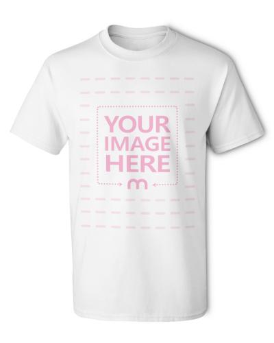 T-Shirt Mockup Front View Isolated on Studio Background