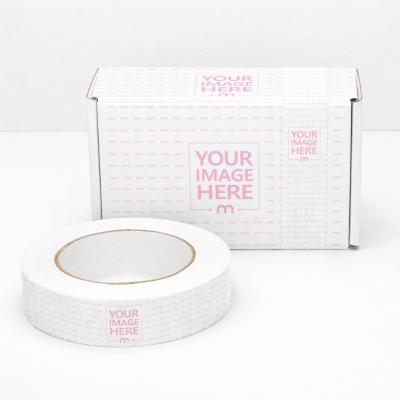 Shipping Box and Tape Mockup on Isolated Background