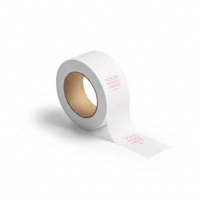 Paper Tape Roll Mockup on Minimal Background