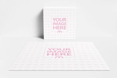 Board Games Set Mockup in Isolated Background