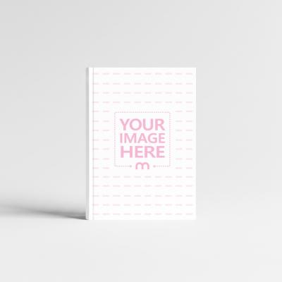 Hardcover Book Mockup in Front View on Neutral Background