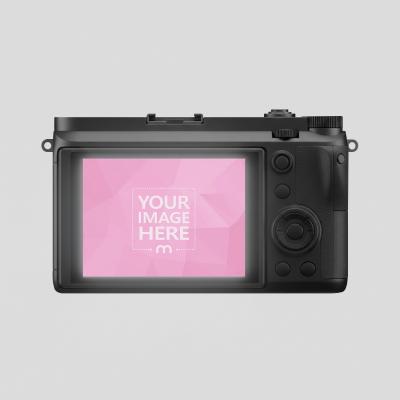 Camera Back Screen Mockup on Isolated Background