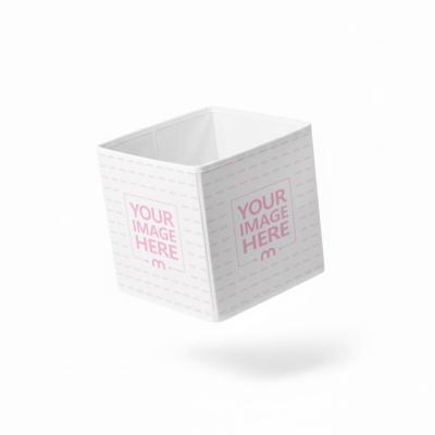 Fabric Storage Box Mockup for Brand Design