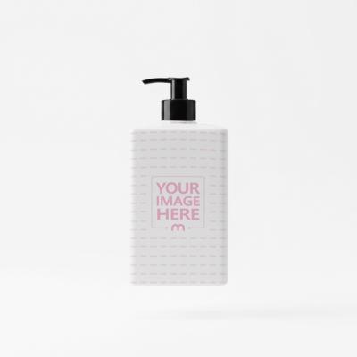 Shampoo Bottle PSD Mockup with Black Pump