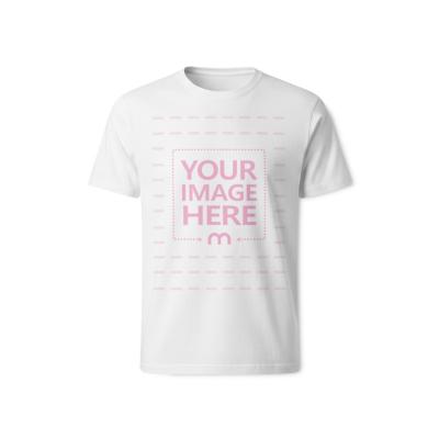 T-Shirt Mockup Isolated Front View for Apparel Branding