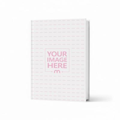 Hardcover Book Mockup Upright Position Isolated Background