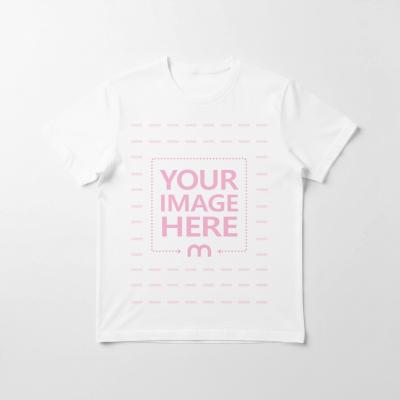 T-Shirt Mockup Flatley Front View for Minimal Design