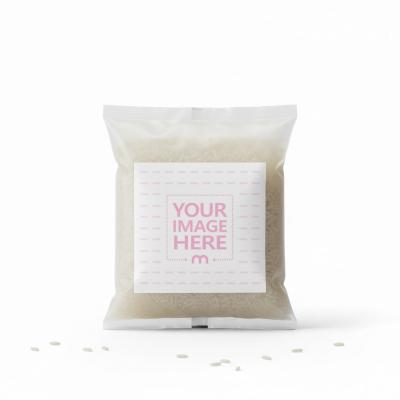 Transparent Rice Pouch Mockup for Clean Packaging Branding