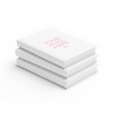 Hardcover Book Mockup Stacked for Editorial Series Design