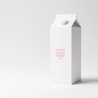 Carton Mockup with Screw Cap for Juice and Beverage Branding