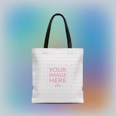 Tote Bag Mockup with Black Handles for Merchandise Branding